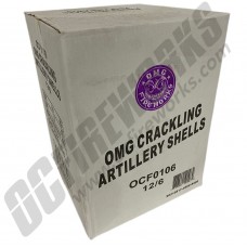 Wholesale OMG Crackling Artillery Ball Shells Compact Case 12/6 (Wholesale Fireworks)